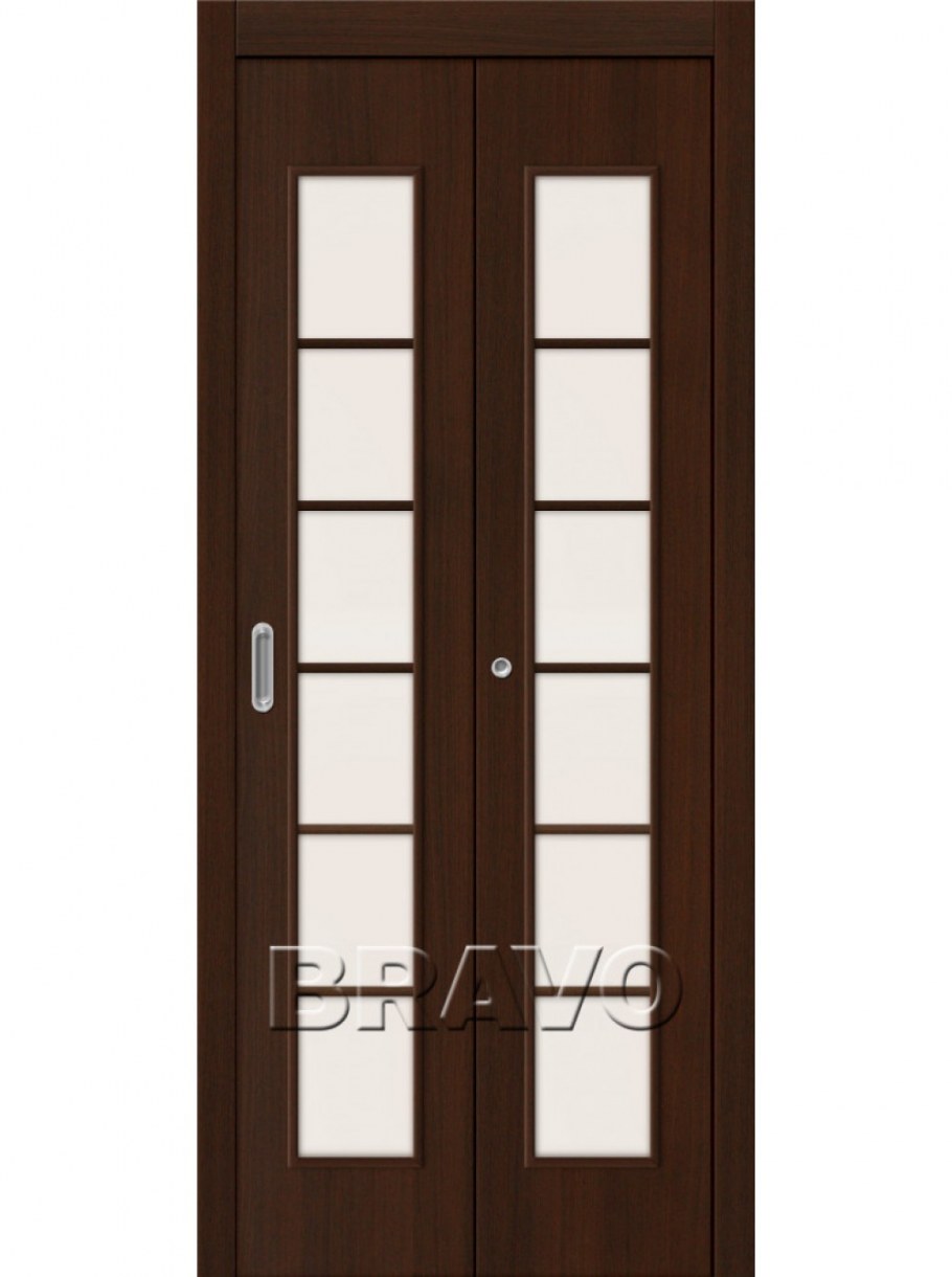 Дверь джаз складная грей