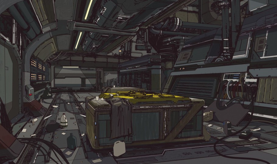 Концепт арт environment Cyberpunk