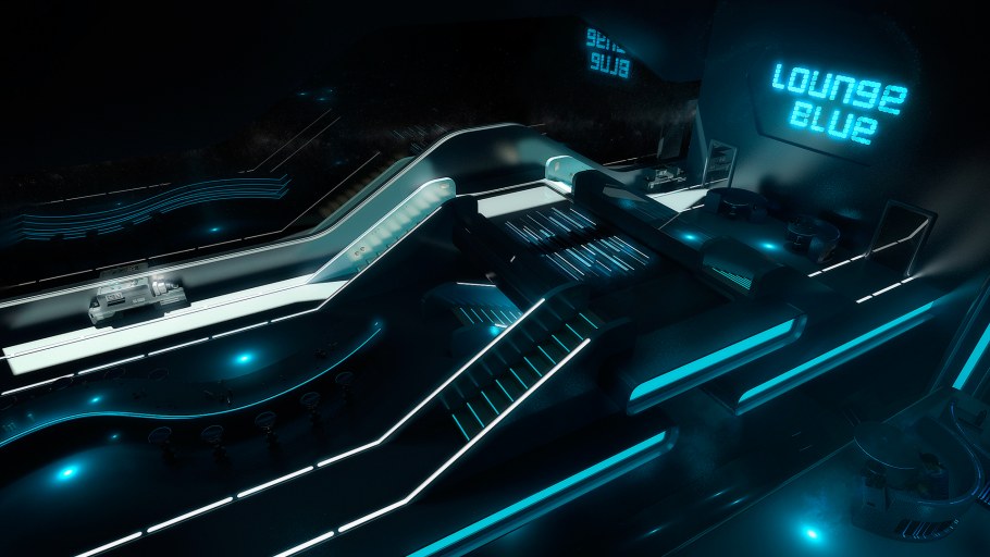 Киберпанк лестница