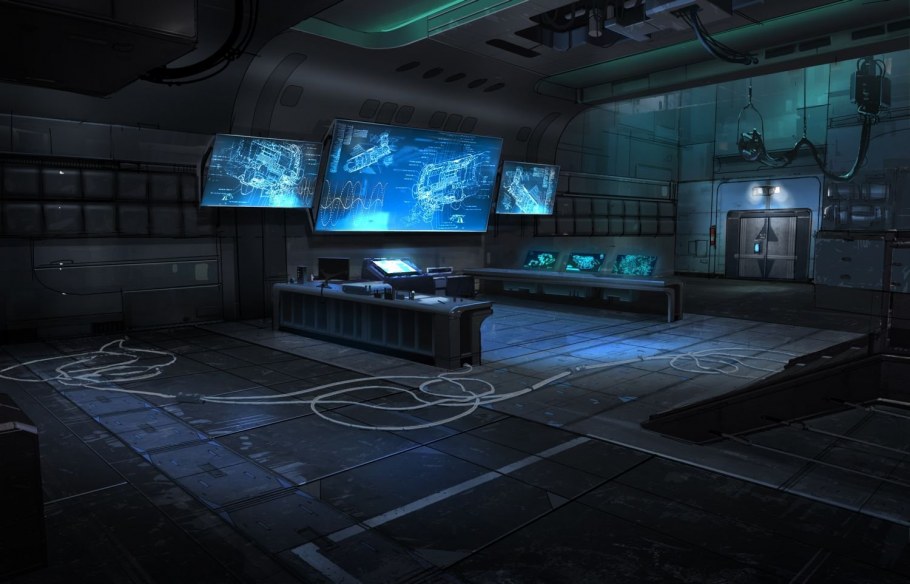 Киберпанк комната