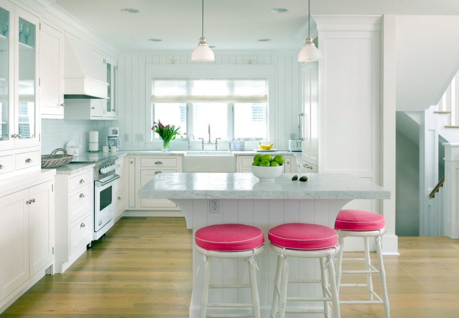 Цвет стен для белой кухни