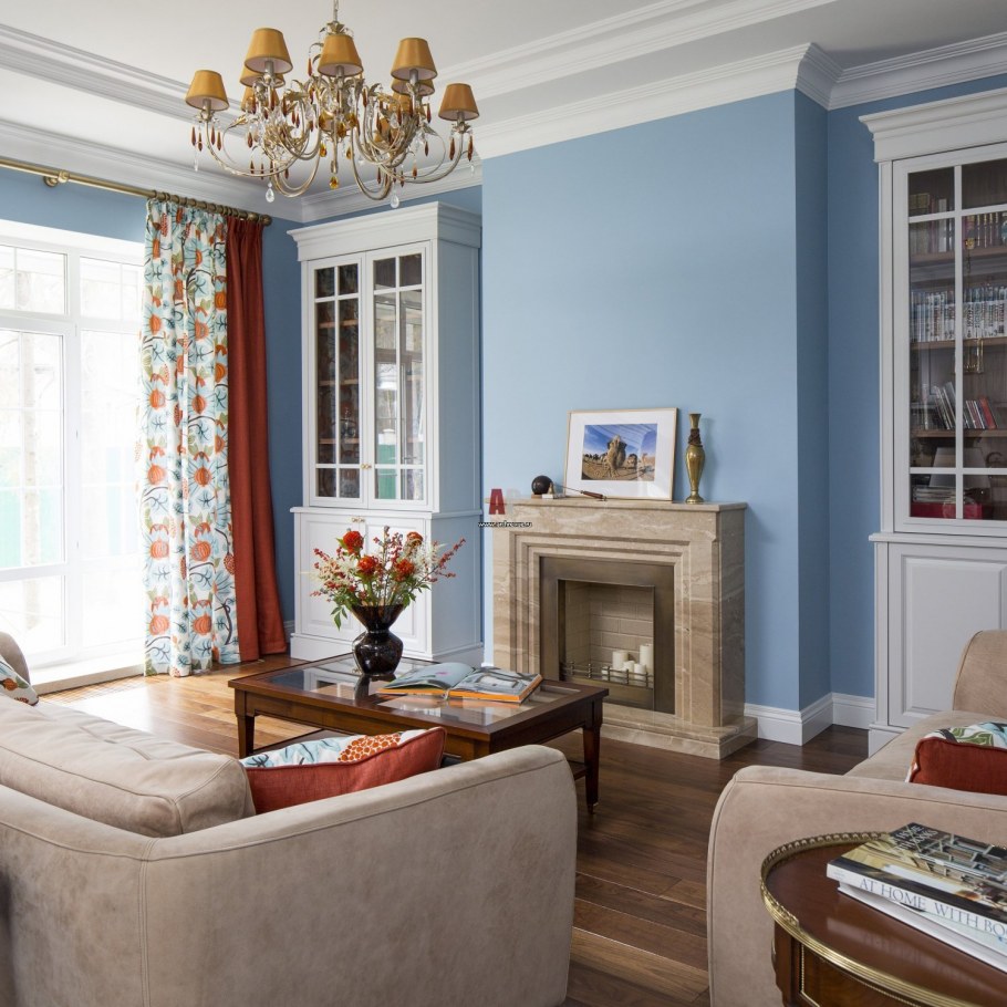 Гостиная в стиле итальянского Кантри