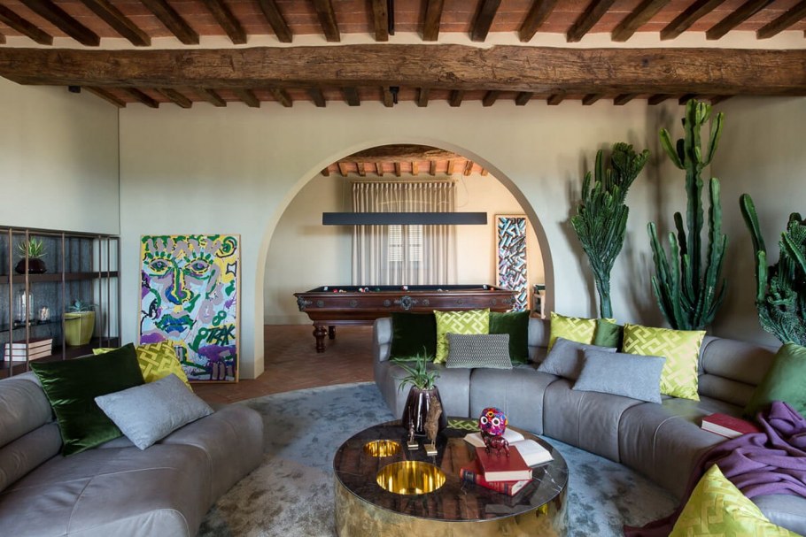 Средиземноморский стиль в интерьере гостиной