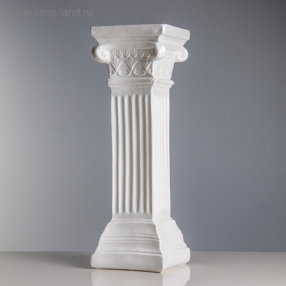 Подставка напольная "антик", белая, 55 см