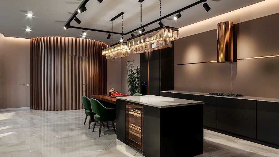 Неоклассицизм в интерьере барная стойка кафе