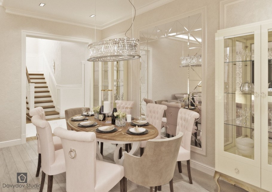 Гостиная с барной стойкой Неоклассика