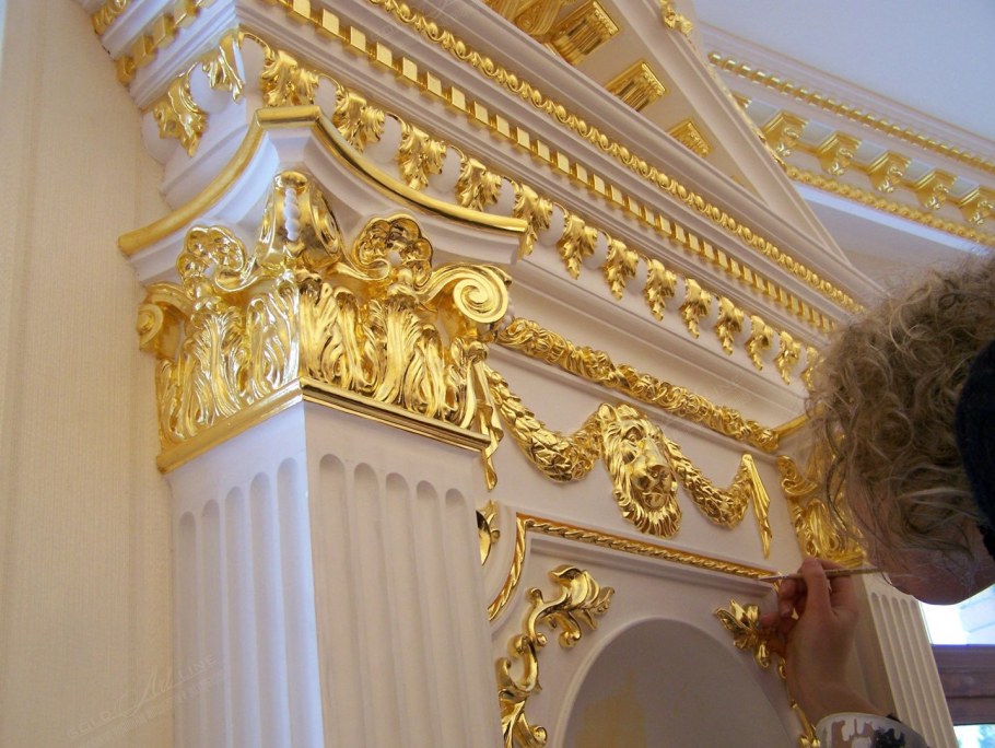 Золочение лепнины Барокко
