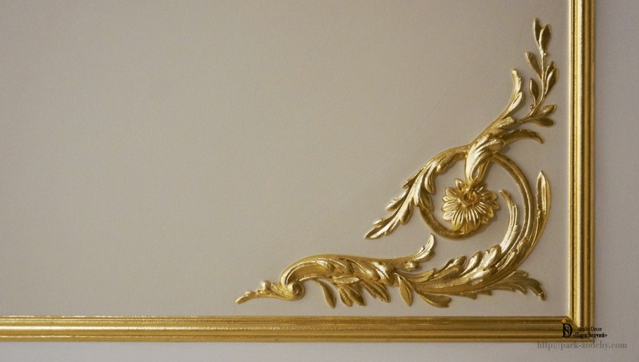 Золочение поталью лепнины