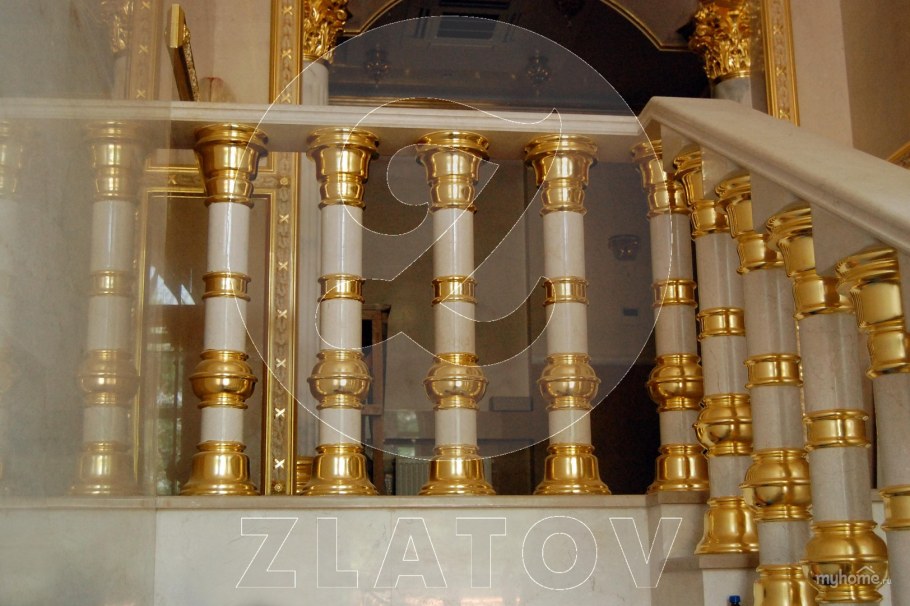 Золочение поталью лепнины