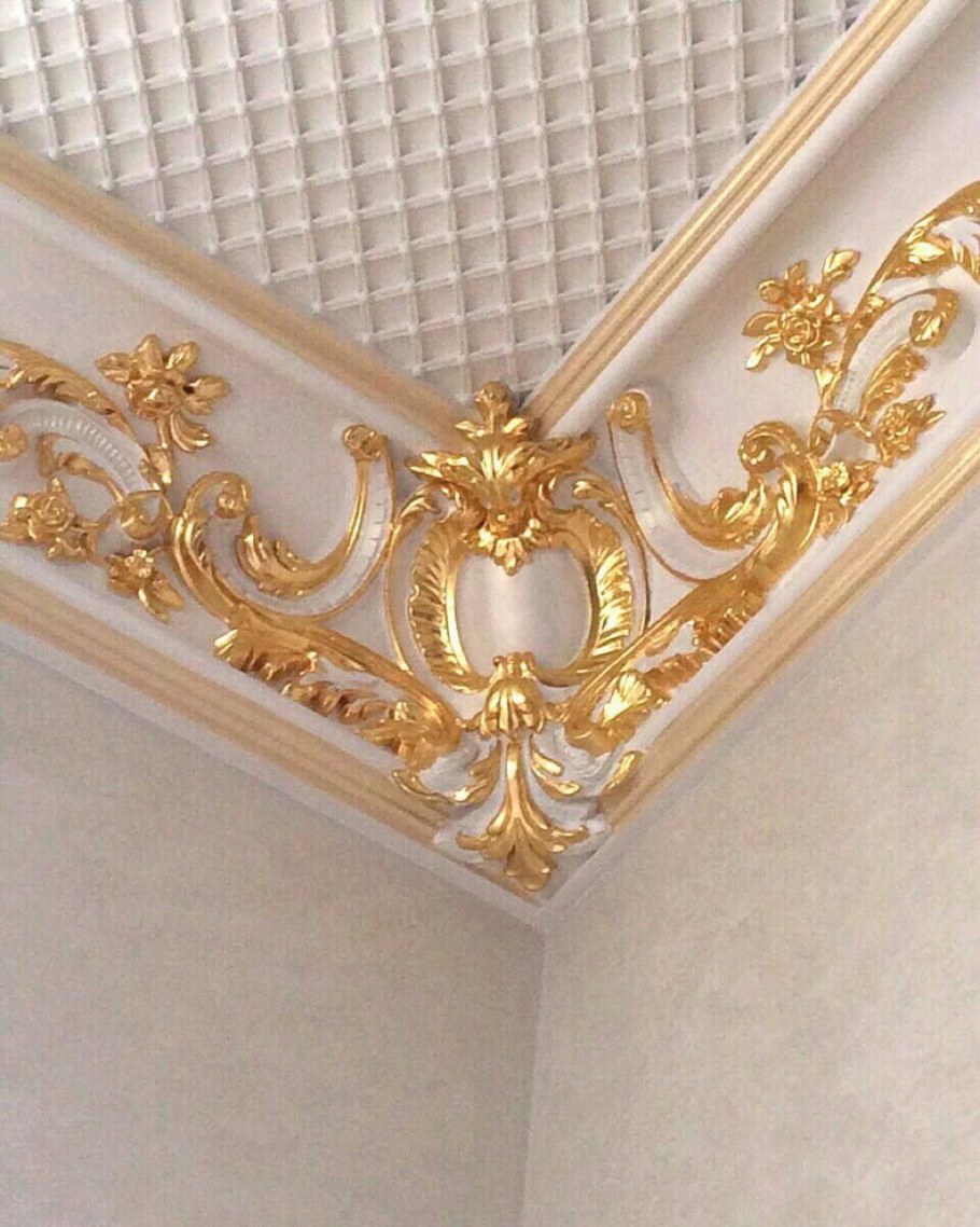 Золочение поталью лепнины