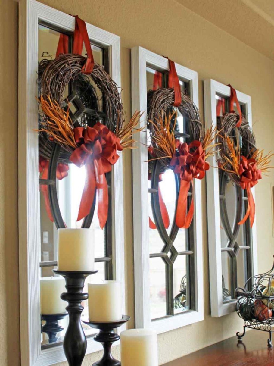 Осенний декор окна