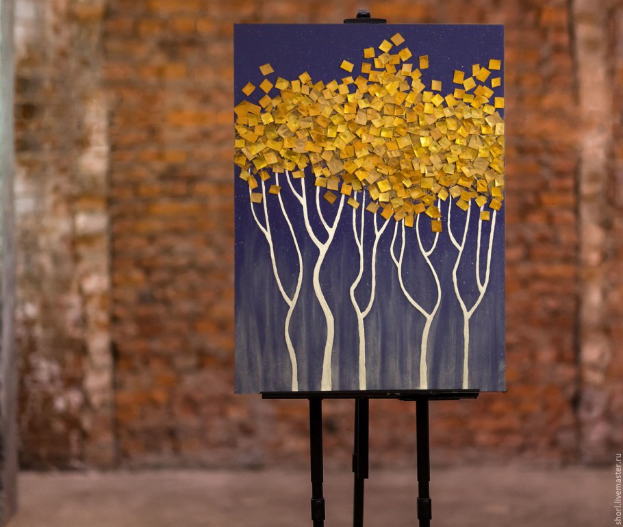 Дерево на холсте