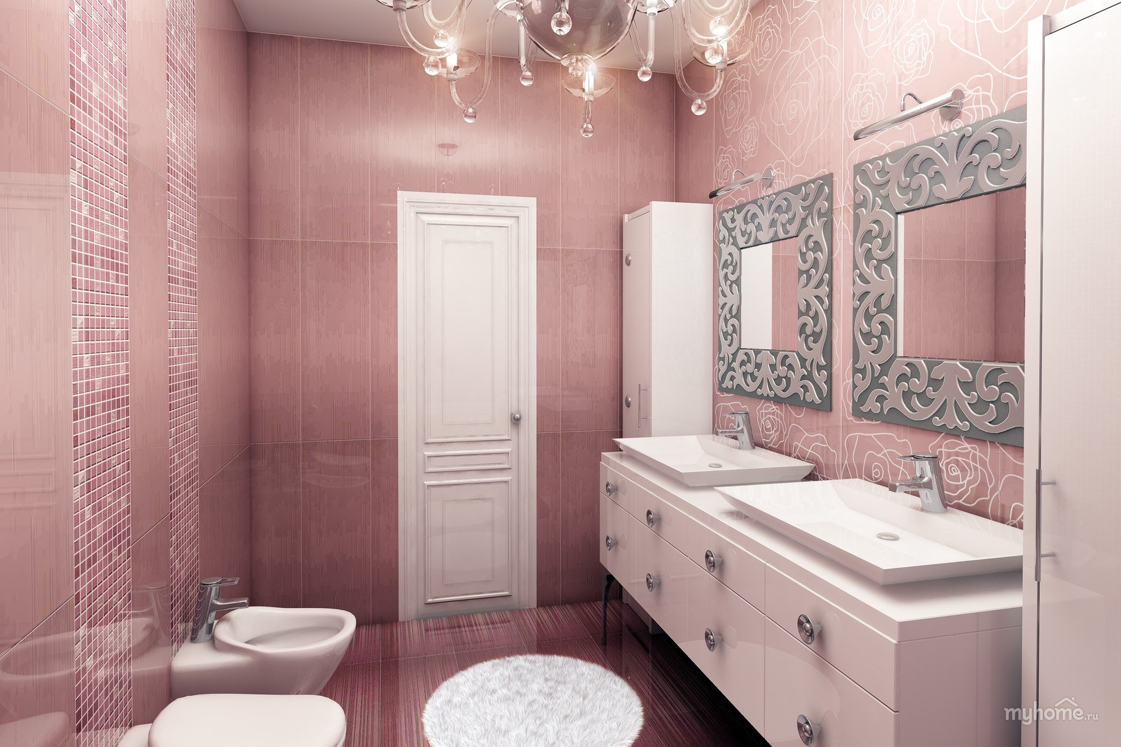 Плитка розовый цвет. Розовая плитка Керама Марацци. Розовая ванная. Санузел в пудровых тонах. Розовая туалетная комната.