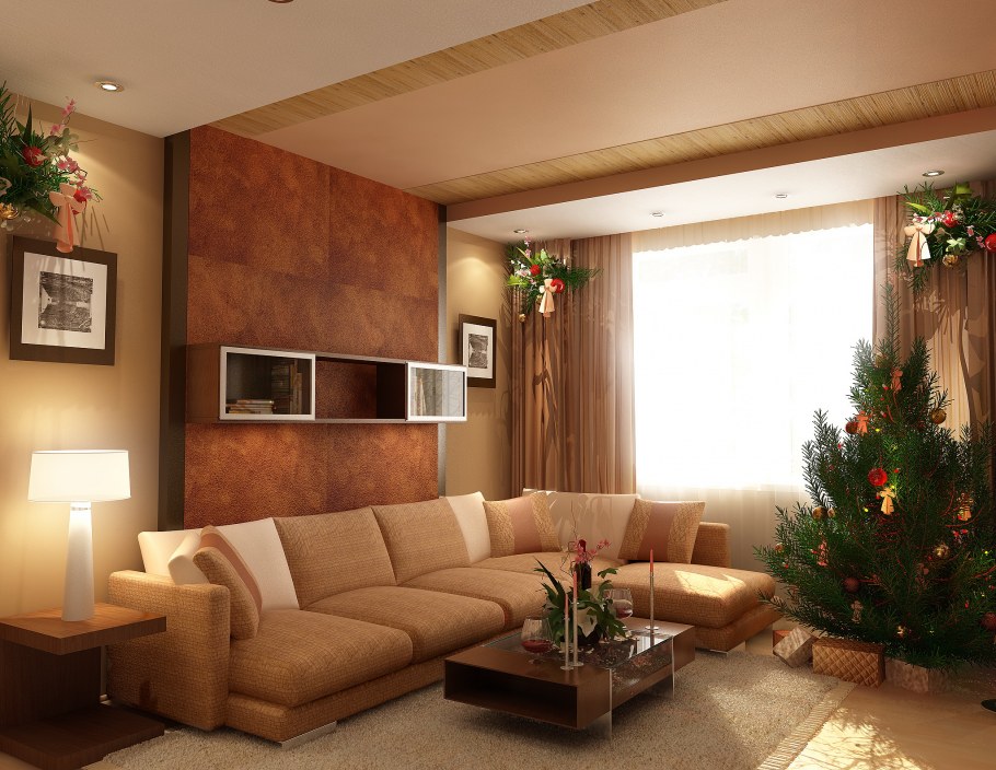 Уютная гостиная в квартире