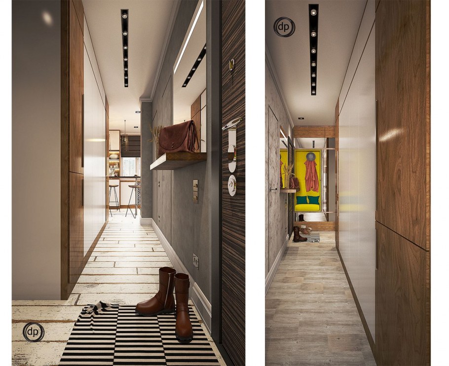 Холл в скандинавском стиле