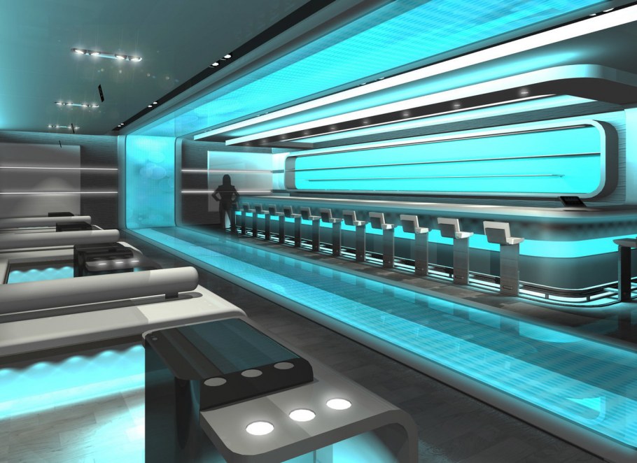 Футуристические стойки