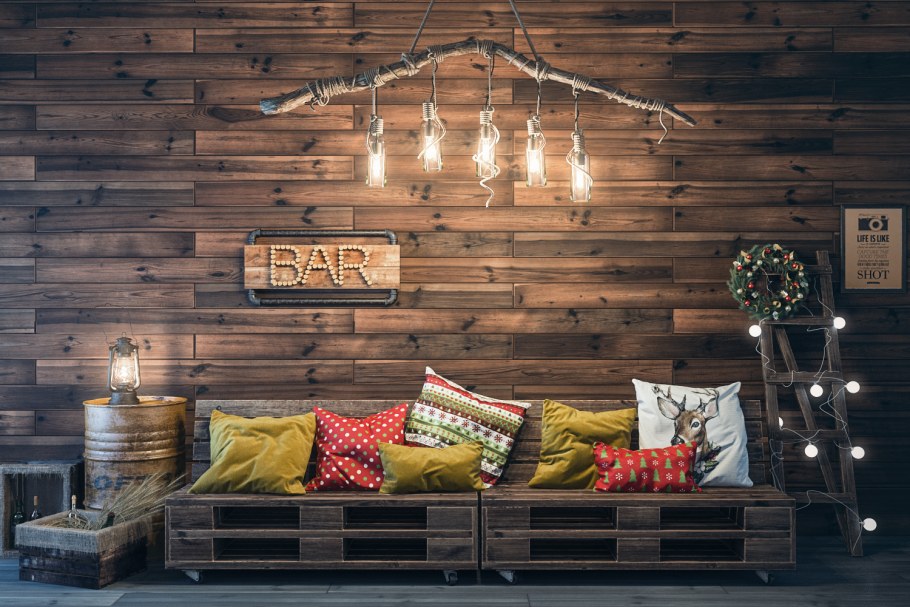 Новогодняя елка украшения в стиле Прованс