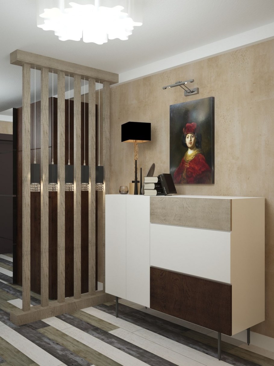 Перегородка кухни и прихожей