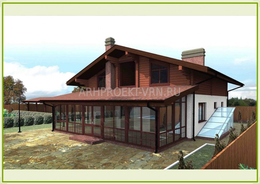 Шале с пристройкой