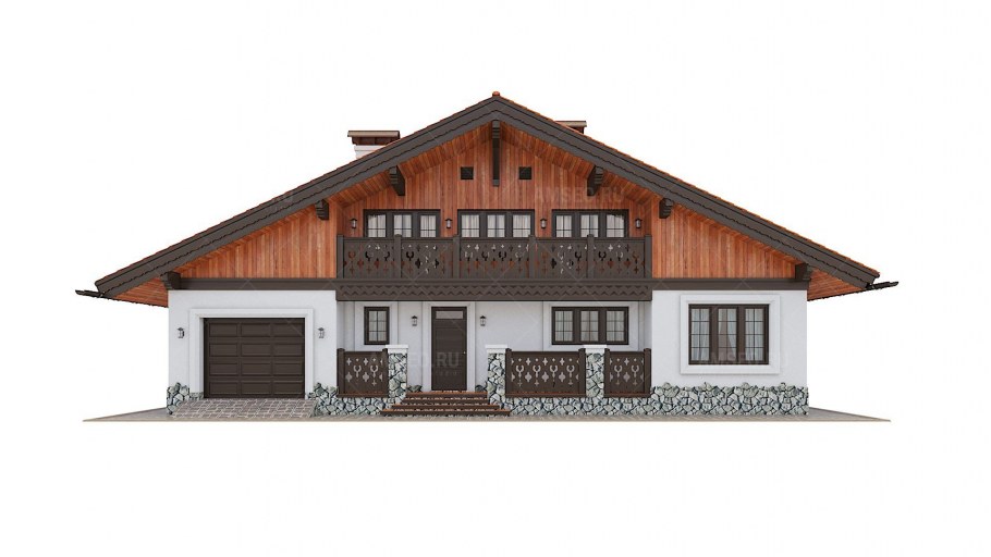 Дом в стиле Шале с гаражом