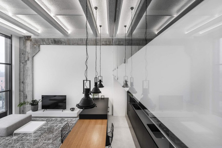 Рабочий кабинет в стиле лофт