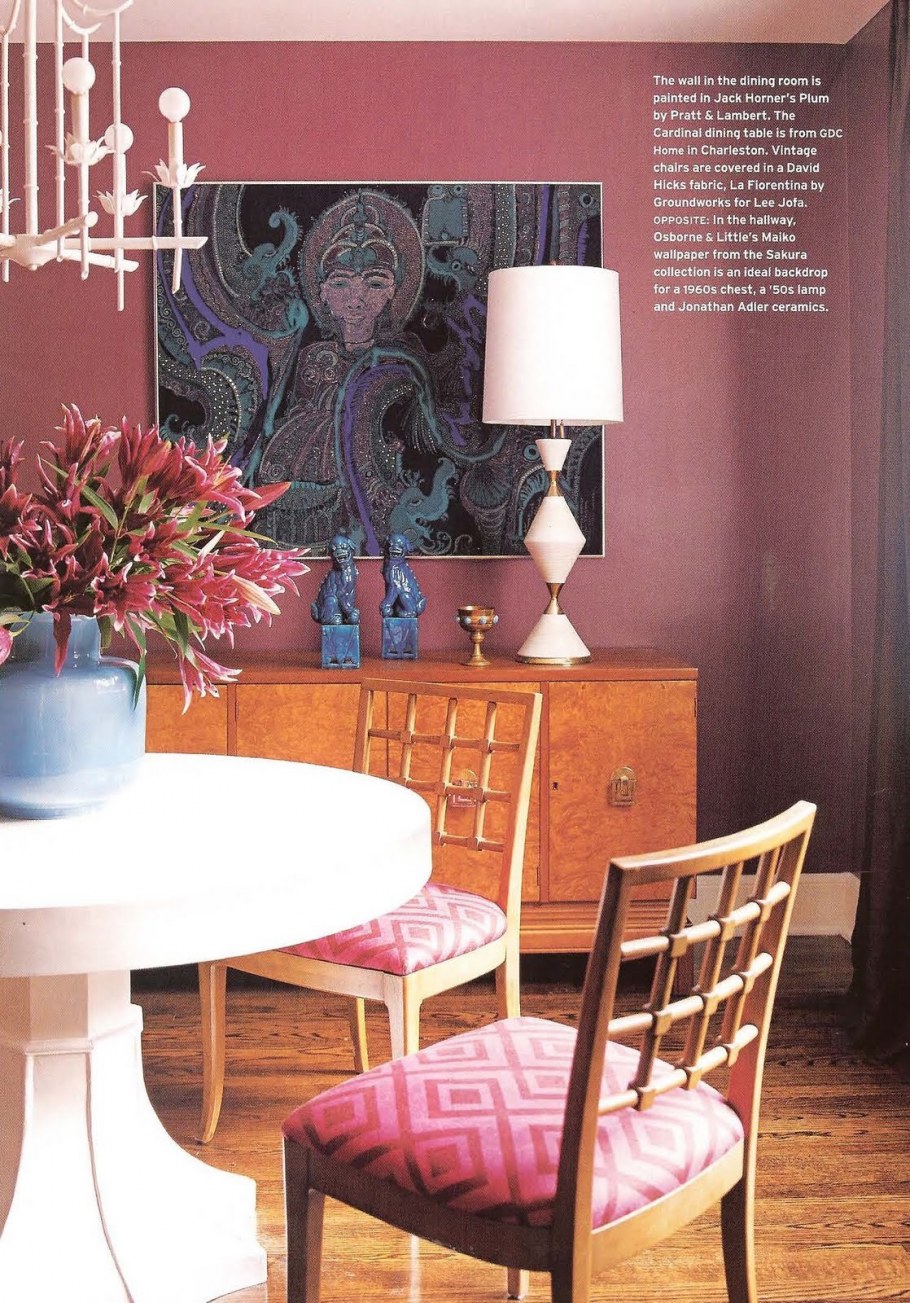 Баклажанный цвет в интерьере