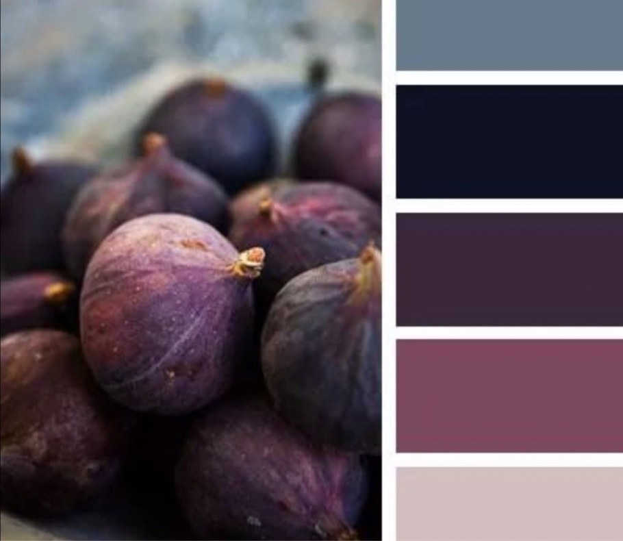 Цвет баклажан палитра