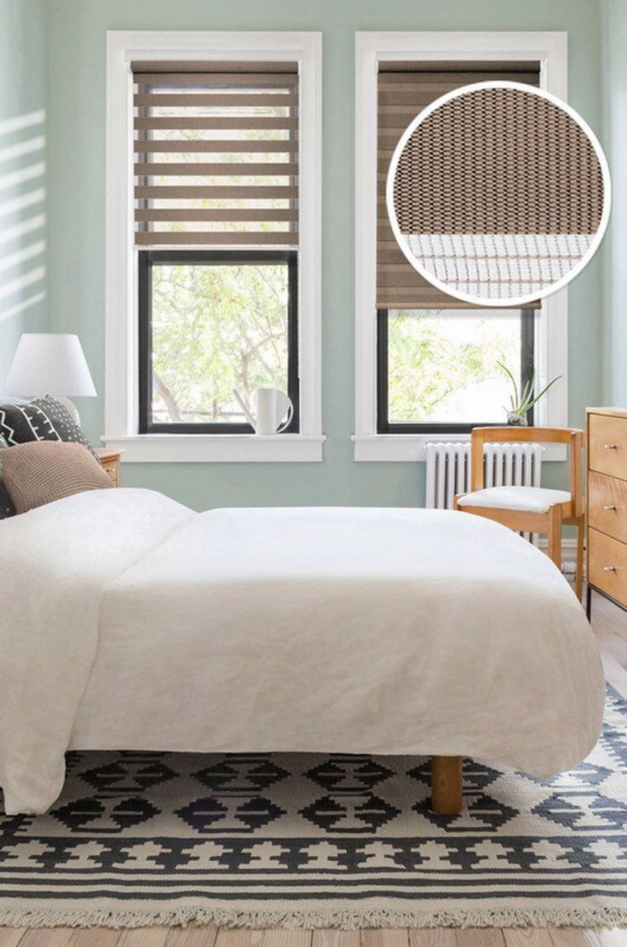 Штора рулонная "день/ночь" белый 48*170см DDA