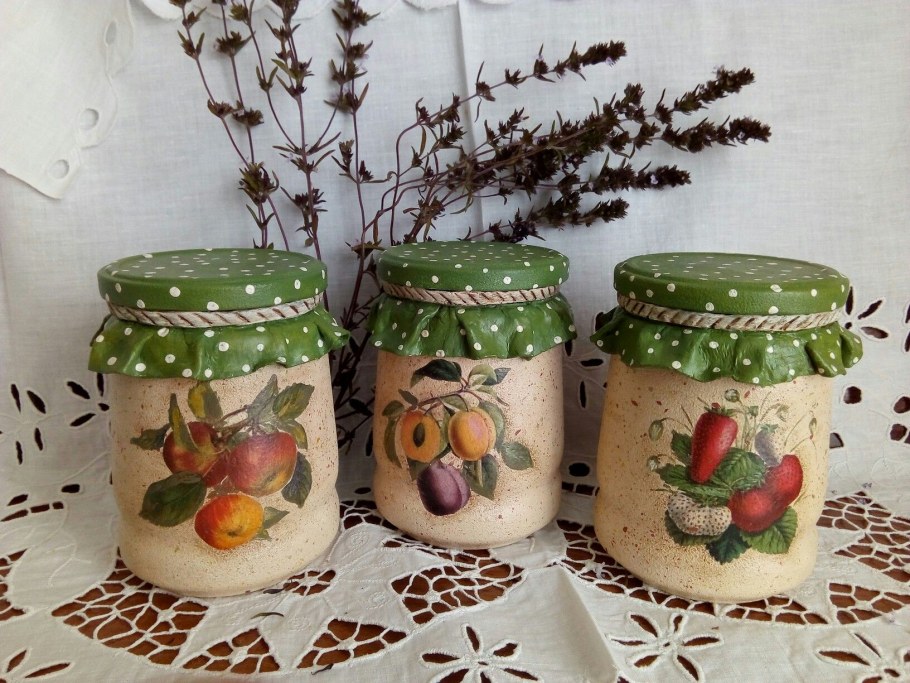 Декор банок для кухни