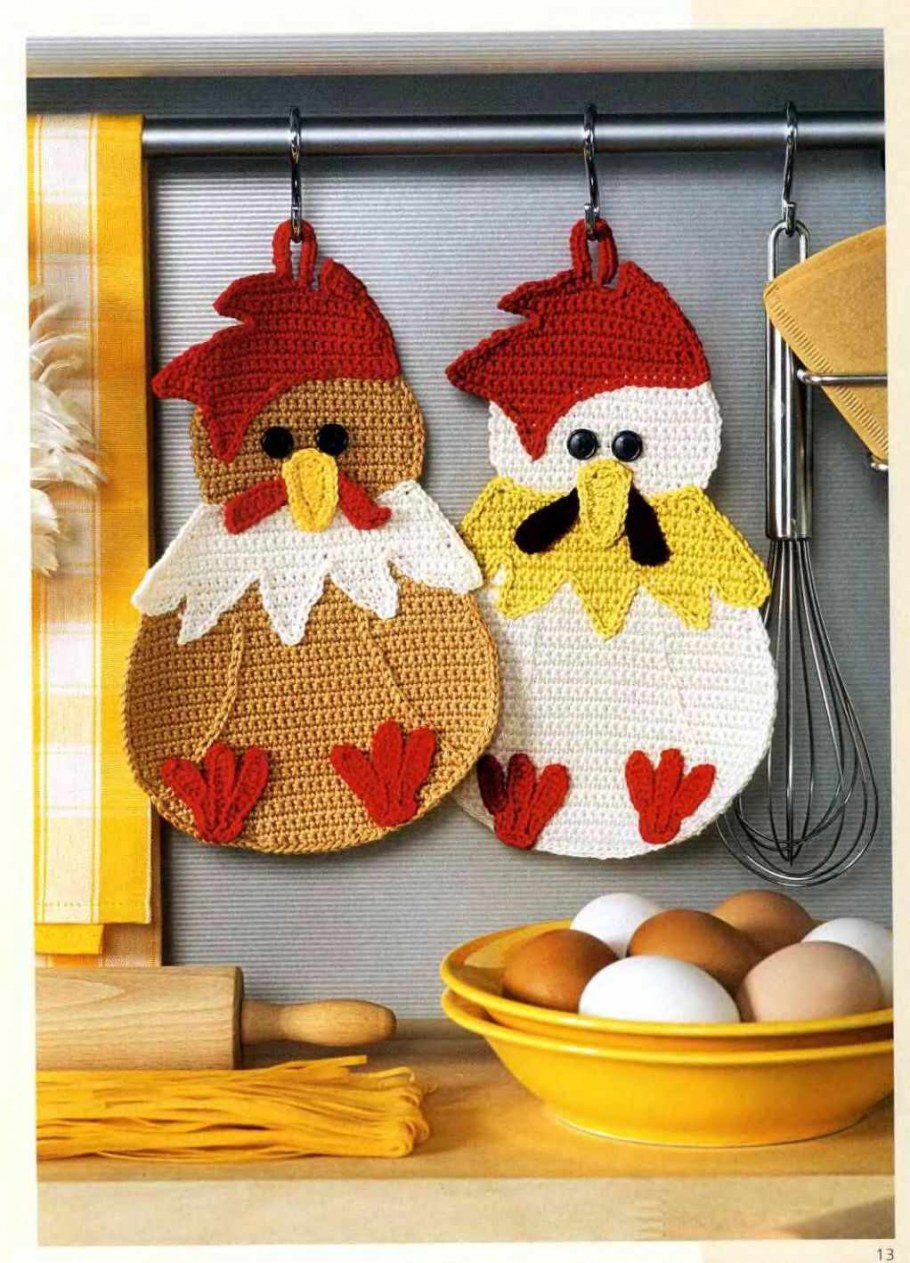 Вязаные Прихватки для кухни