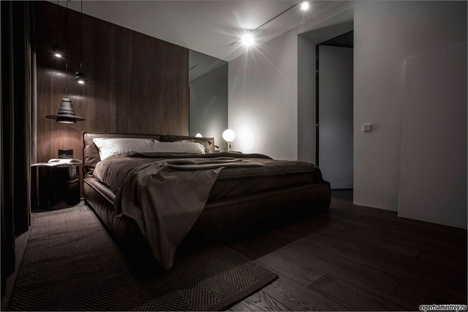 Однокомнатная квартира в темных тонах