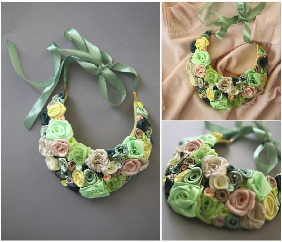 Украшения из ленточек