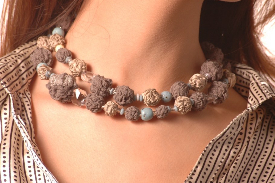 Текстильные бусы