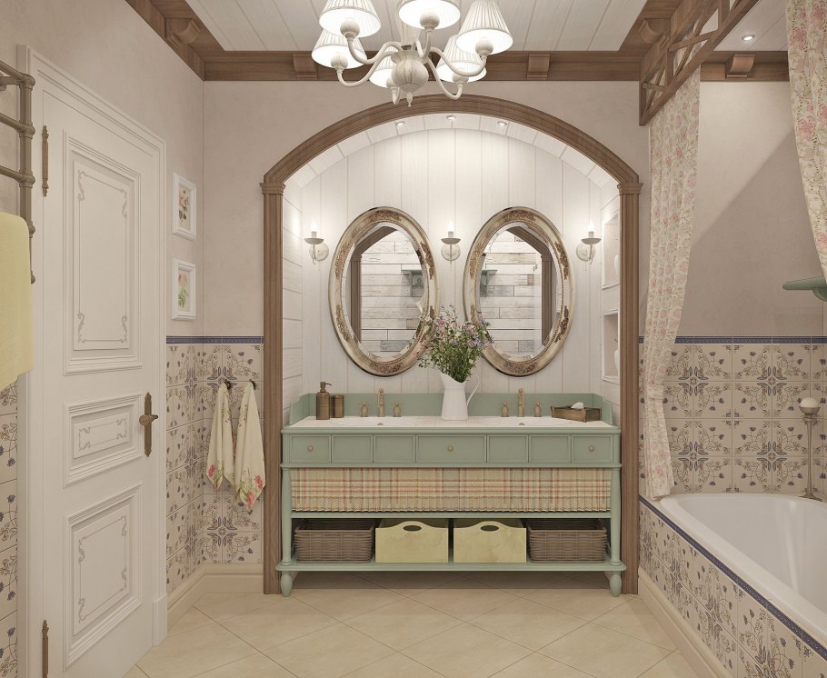 Ванные комнаты в викторианском стиле