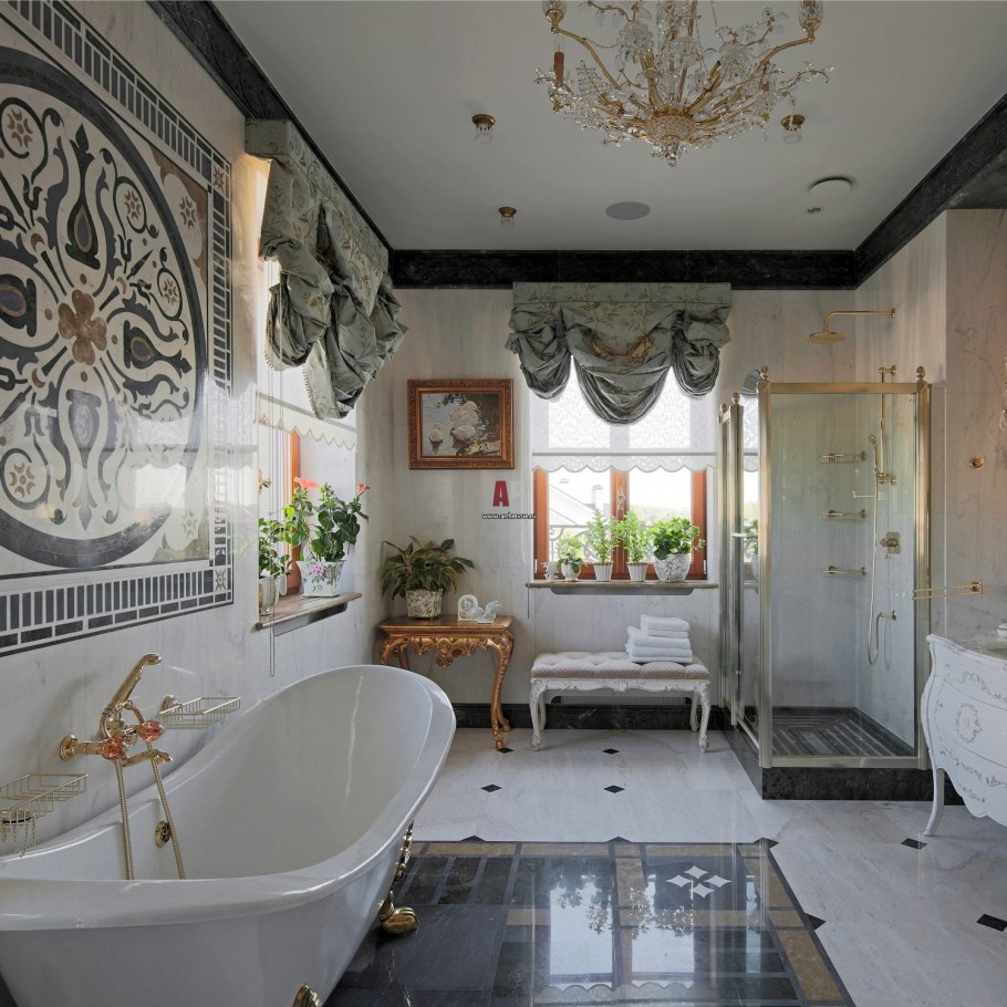 Ванная комната в стиле Кантри