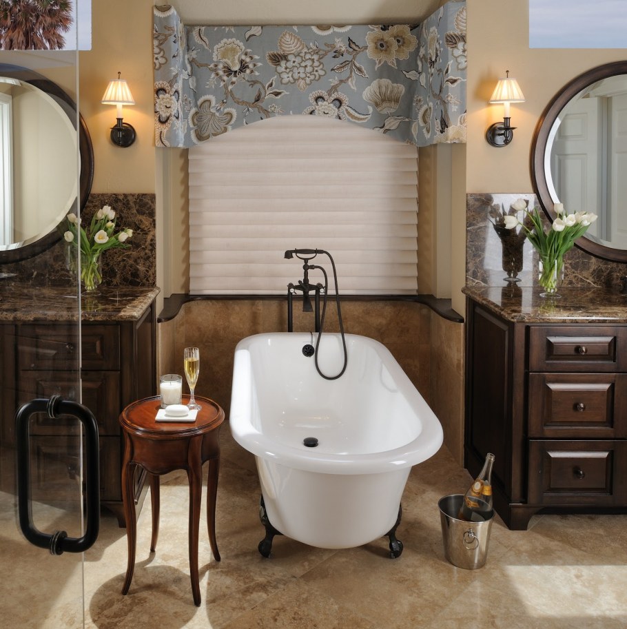 Санузел в ретро стиле