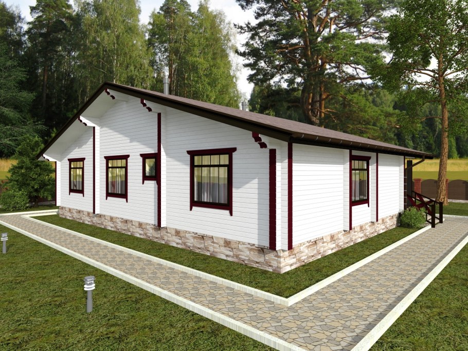 Маленькие домики из бруса для постоянного проживания