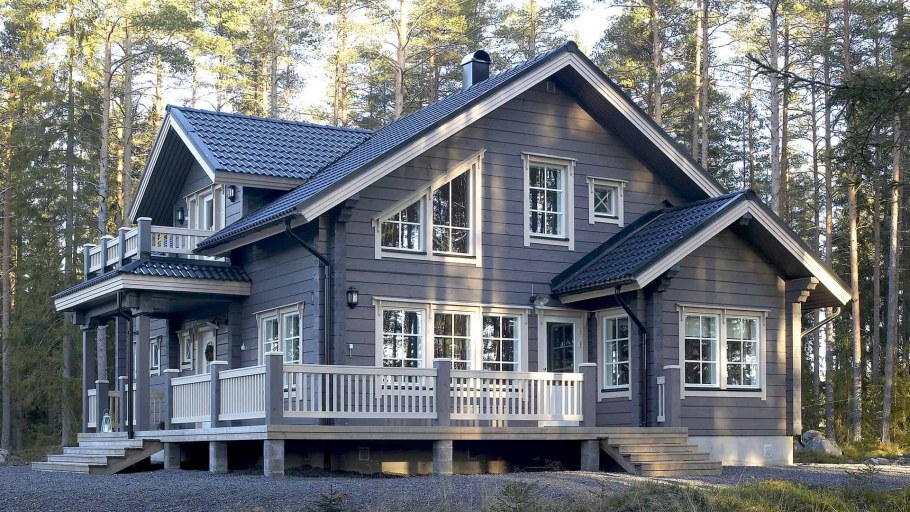 Цвета деревянных домов