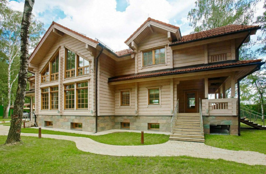 Латвия Хонка деревянное домостроение