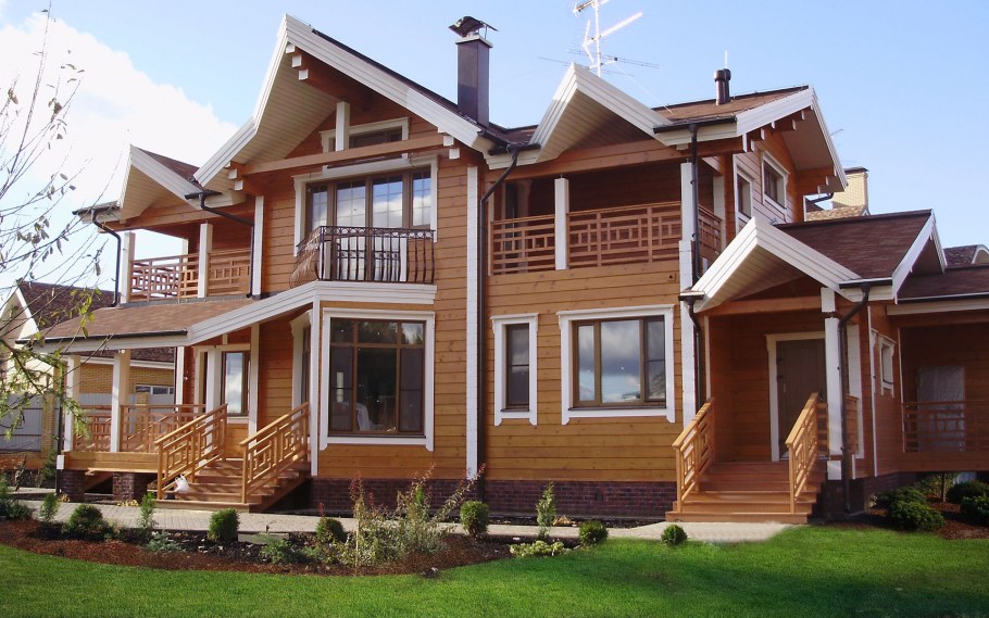 Деревянные коттеджи из бруса