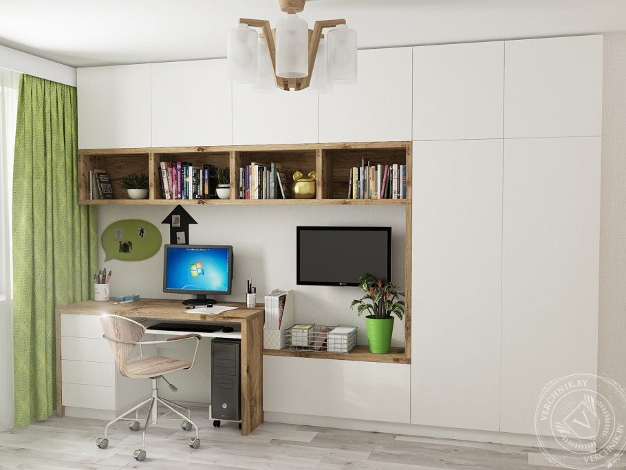 Белый Альпийский Эггер в детской