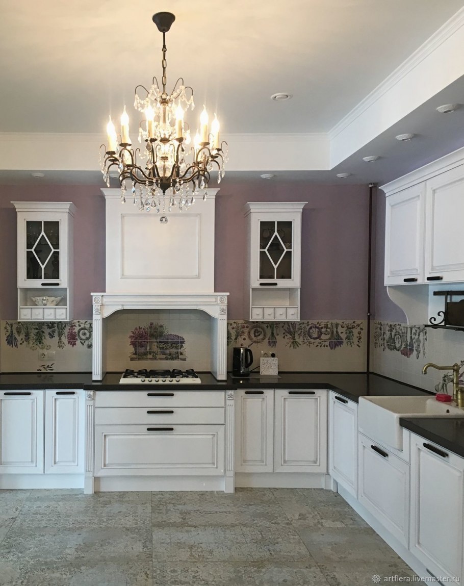Фартук для кухни в классическом стиле