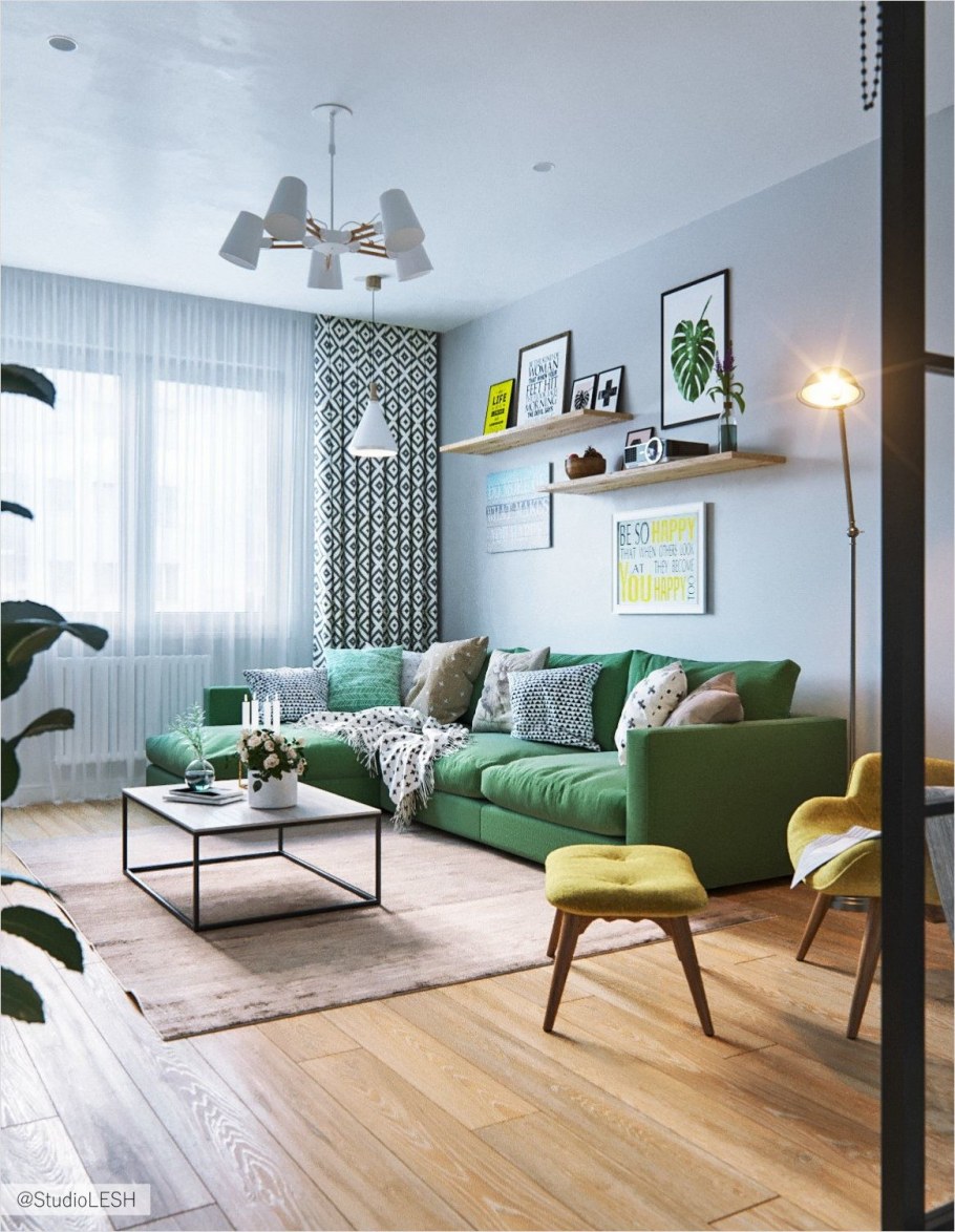 Яркие акценты в интерьере