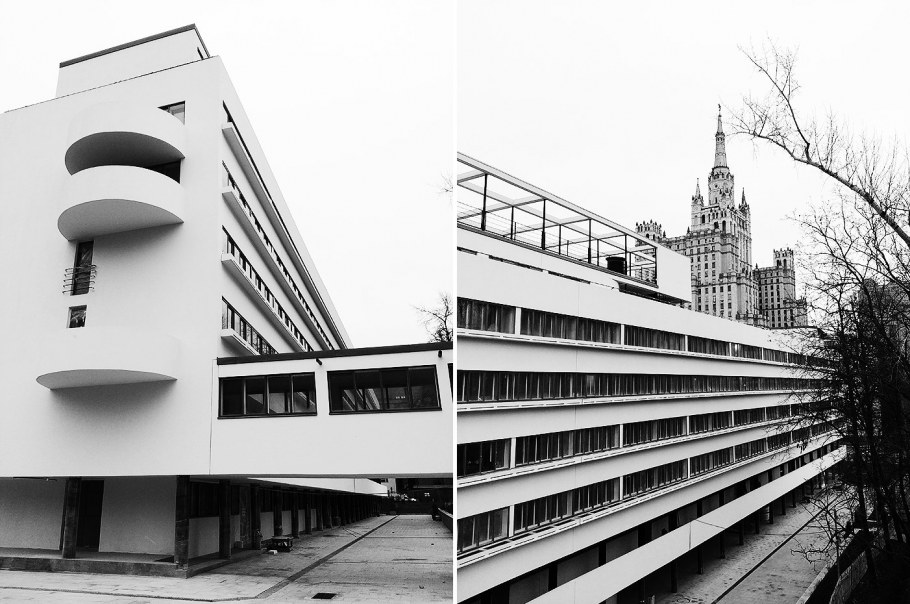 Моисей Гинзбург дом Наркомфина