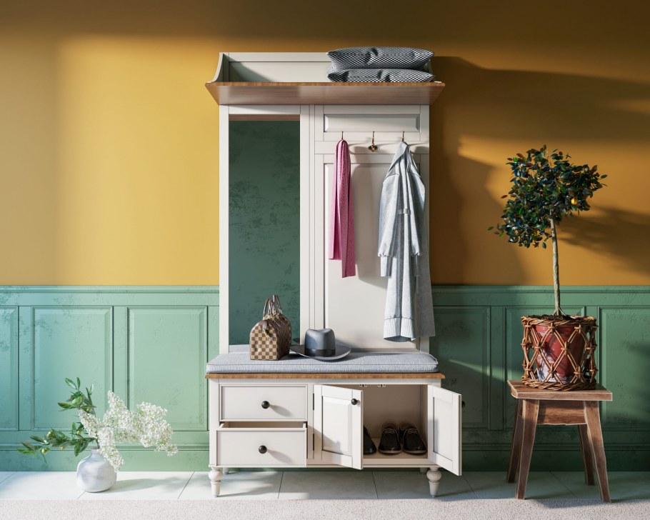 Икеа прихожая ХЕМНЭС белая