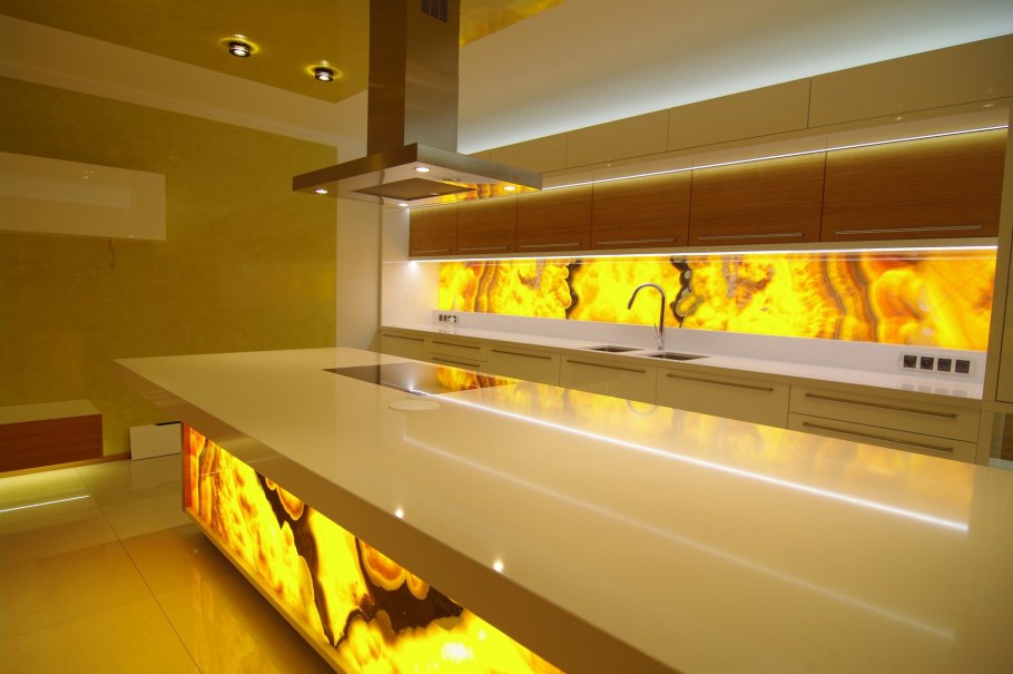 Оникс Миеле столешница с подсветкой