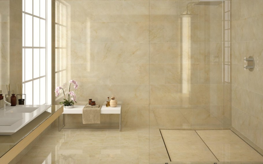 Кухня желтый мрамор