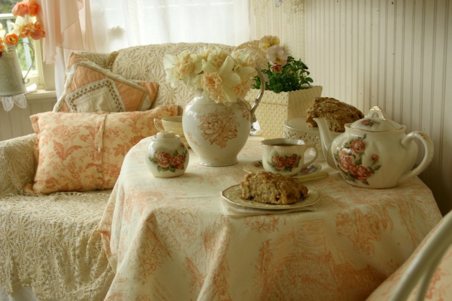 Чаепитие в стиле шебби Шик