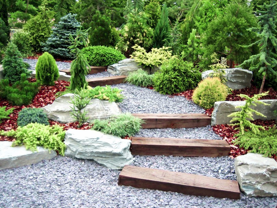 Альпинарий хвойные Каскад