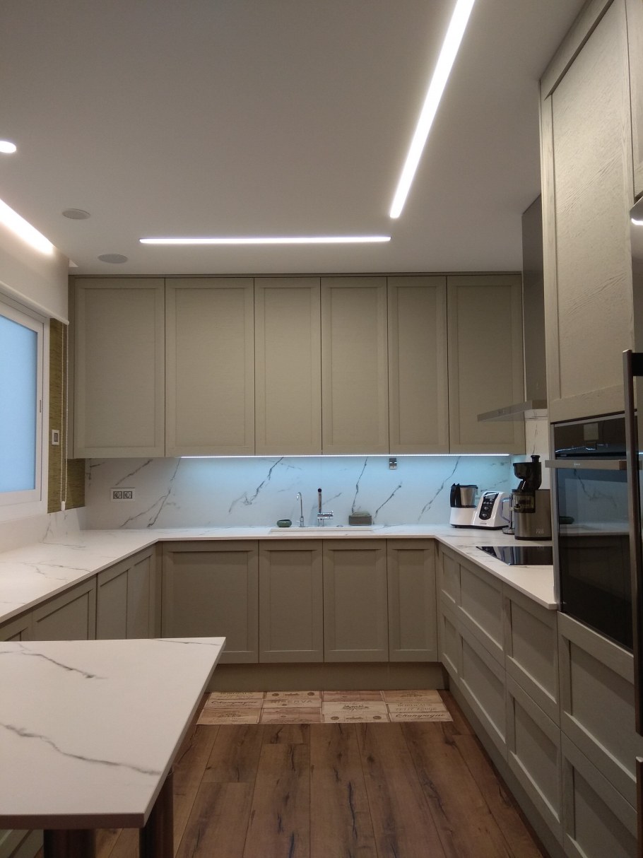 Освещение на кухне